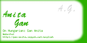 anita gan business card